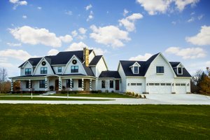 Exterior - Front Elevation 3 for Country House Plan #70-1488 - 5 bed, 4.5 bath