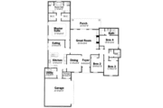 European Style House Plan - 4 Beds 3 Baths 2307 Sq/Ft Plan #15-147 