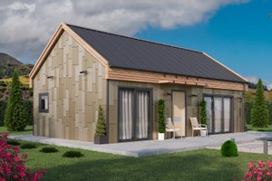 Exterior - Other Elevation 1 for Contemporary House Plan #1106-1 - 2 bed, 1 bath