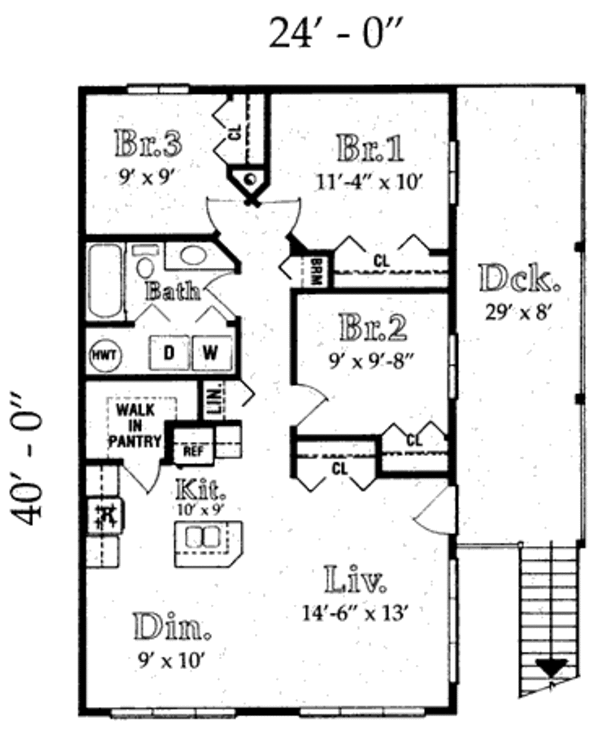Tudor Floor Plan - Main Floor Plan #409-1118