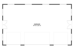 Floor Plan - Main Floor for Traditional House Plan #1060-242, 0 bath