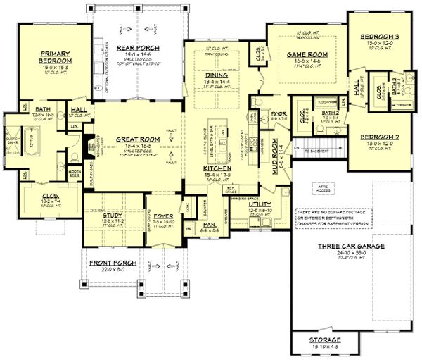 House Blueprint - Ranch Floor Plan - Other Floor Plan #430-242