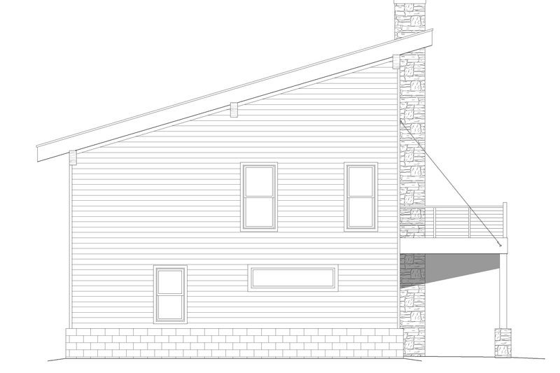 Architectural House Design - Exterior - Other Elevation for Modern House Plan #932-373 - 2 bed, 2 bath
