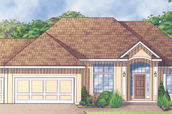 Exterior - Front Elevation for Traditional House Plan #67-270 - 3 bed, 3 bath