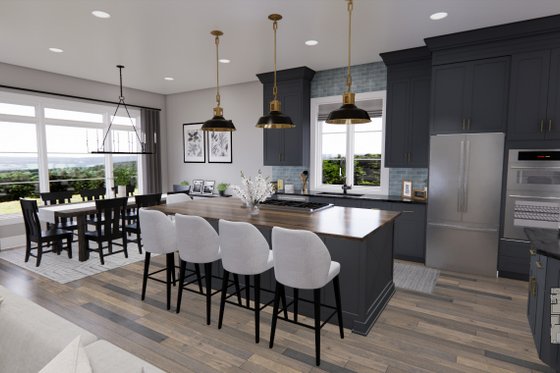 Interior - Kitchen for Farmhouse House Plan #51-1228 - 3 bed, 2 bath