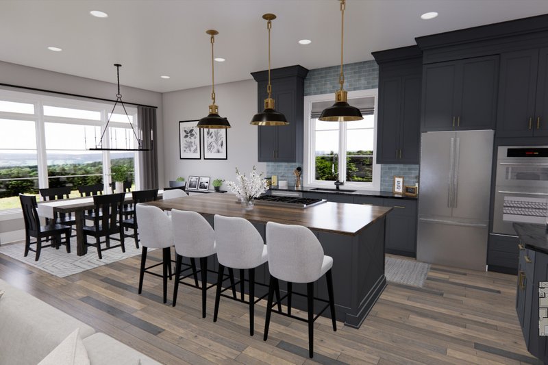 House Blueprint - Interior - Kitchen for Farmhouse House Plan #51-1228 - 3 bed, 2 bath