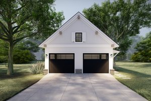 Exterior - Front Elevation 4 for Craftsman House Plan #1094-13, 0 bath