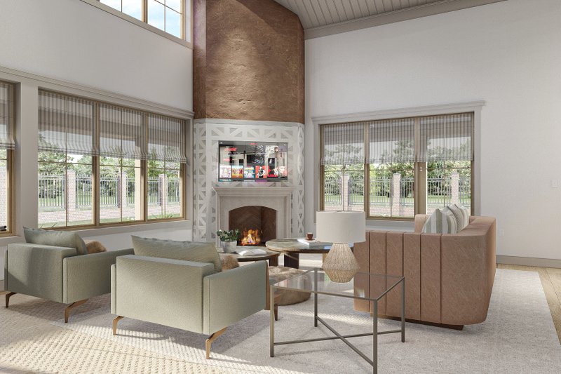 House Design - Interior - Family Room 2 for Barndominium House Plan #455-244 - 3 bed, 2 bath