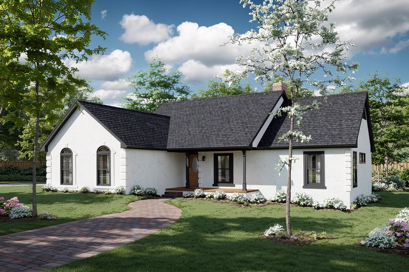 Farmhouse Style House Plan - 3 Beds 2 Baths 1515 Sq/Ft Plan #30-311 Exterior