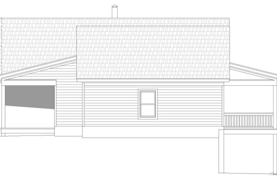 Exterior - Other Elevation for Country House Plan #932-63 - 2 bed, 2 bath