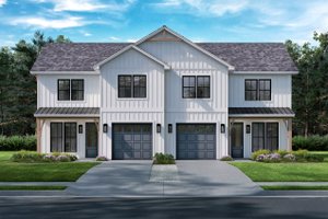 Exterior - Front Elevation 3 for Farmhouse House Plan #430-360 - 3 bed, 2.5 bath