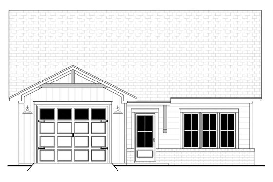 Exterior - Front Elevation 4 for Traditional House Plan #430-385 - 2 bed, 2 bath