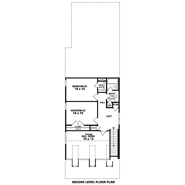 Classical Floor Plan - Upper Floor Plan #81-13612