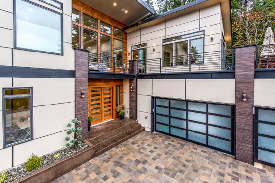 Exterior - Front Elevation 4 for Contemporary House Plan #1066-24 - 3 bed, 4 bath