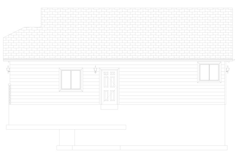 House Blueprint - Exterior - Other Elevation 1 for Craftsman House Plan #1060-467 - 3 bed, 2.5 bath