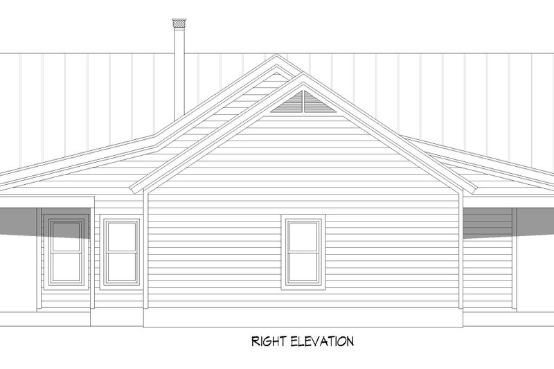 Home Plan - Exterior - Other Elevation 1 for Country House Plan #932-1439 - 2 bed, 2 bath