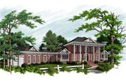 Colonial Style House Plan - 4 Beds 4 Baths 3634 Sq/Ft Plan #56-228 