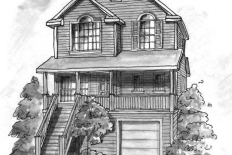 House Design - Cottage Exterior - Front Elevation Plan #20-437