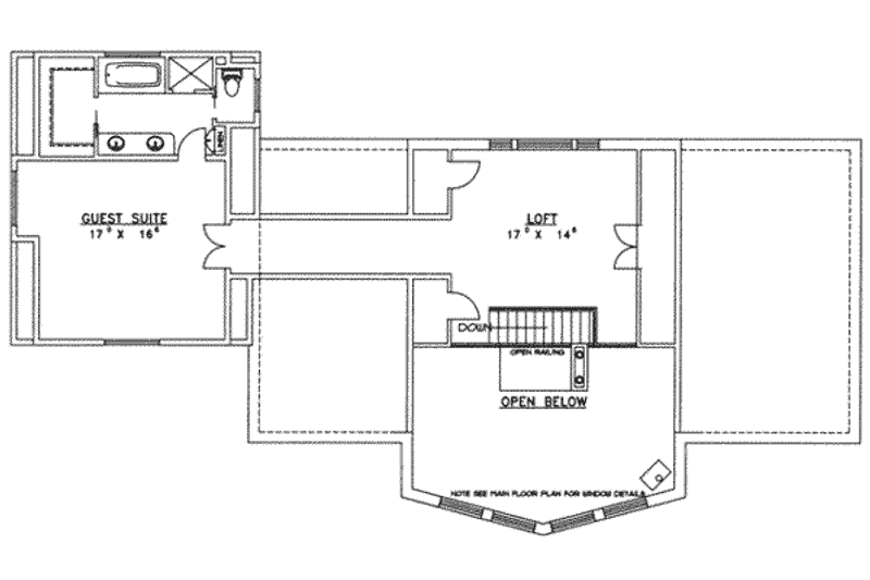 Home Plan - Floor Plan - Other Floor for Modern House Plan #117-171 - 3 bed, 3 bath