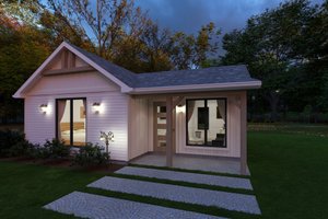 House Blueprint - Farmhouse Exterior - Front Elevation Plan #1111-17