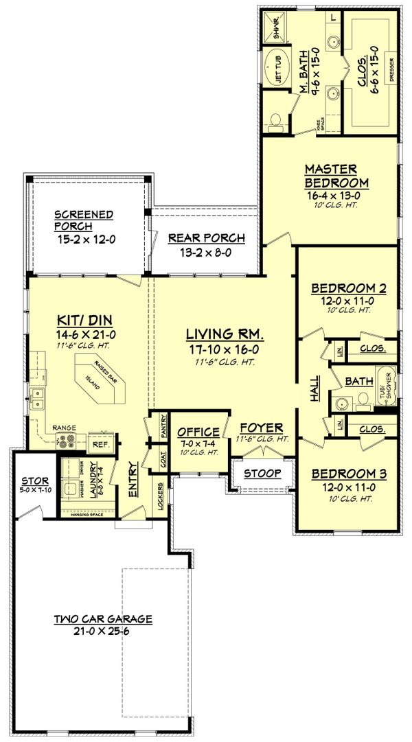 European Floor Plan - Main Floor Plan #430-92