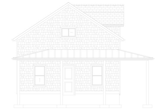 Exterior - Other Elevation 1 for Traditional House Plan #1060-297 - 1 bed, 1.5 bath