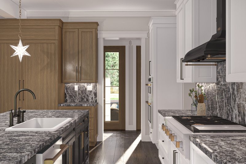 House Blueprint - Interior - Kitchen for Modern House Plan #455-464 - 5 bed, 4.5 bath