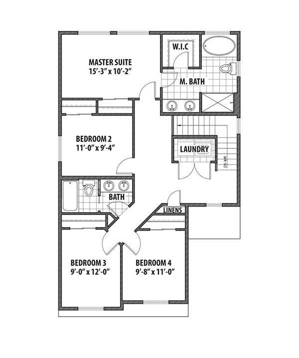 Home Plan - Country Floor Plan - Upper Floor Plan #569-32