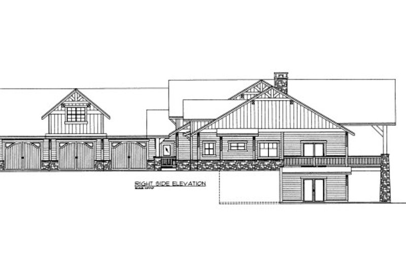 Architectural House Design - Exterior - Other Elevation 1 for Craftsman House Plan #117-618 - 3 bed, 3.5 bath
