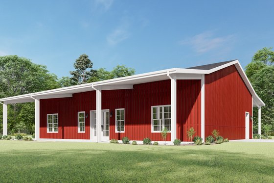 Exterior - Other Elevation for Barndominium House Plan #1092-57 - 3 bed, 2 bath