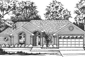 Traditional Exterior - Front Elevation Plan #40-405