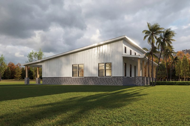 Dream House Plan - Exterior - Other Elevation for Barndominium House Plan #1112-22 - 2 bed, 2 bath