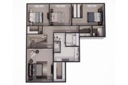 Craftsman Style House Plan - 4 Beds 2.5 Baths 2426 Sq/Ft Plan #51-1353 