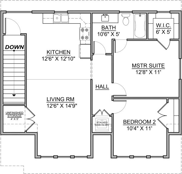 House Plan Design - Craftsman Floor Plan - Upper Floor Plan #1073-10