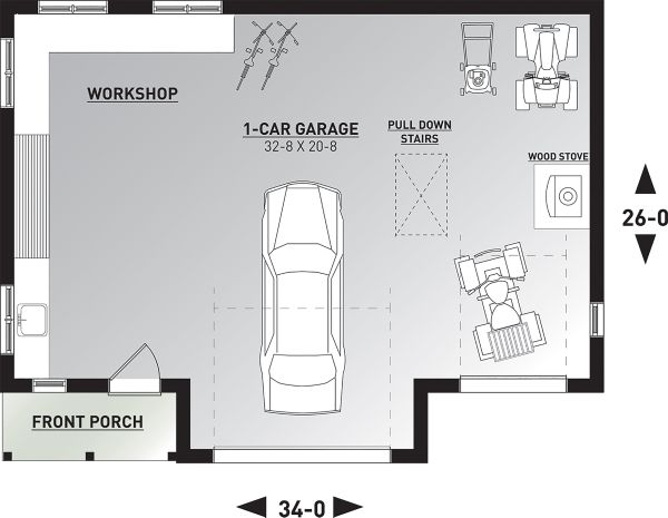 Home Plan - Farmhouse Floor Plan - Main Floor Plan #23-2731