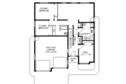 European Style House Plan - 4 Beds 2 Baths 1737 Sq/Ft Plan #18-252 