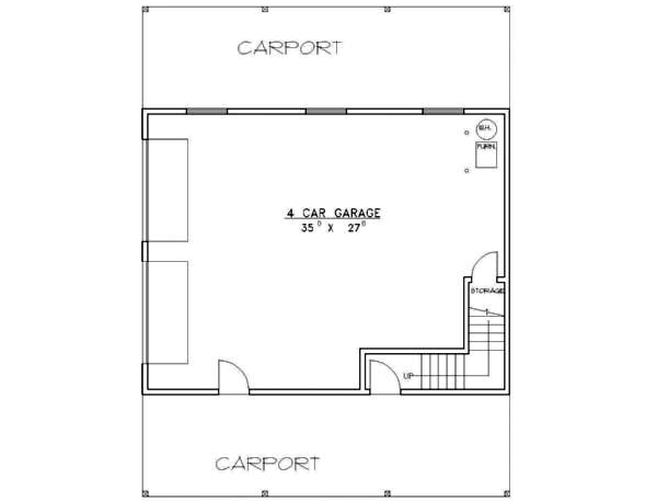Architectural House Design - Country Floor Plan - Main Floor Plan #117-258