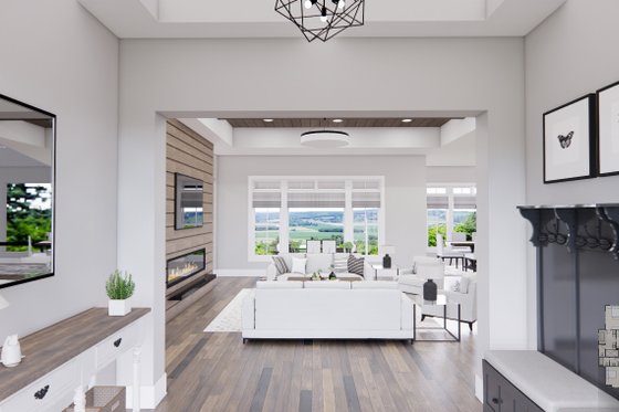 Interior - Entry for Farmhouse House Plan #51-1232 - 3 bed, 2.5 bath