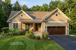 Ranch Exterior - Front Elevation Plan #51-1210