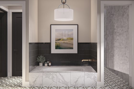 Interior - Master Bathroom 1 for Barndominium House Plan #455-512 - 3 bed, 2.5 bath