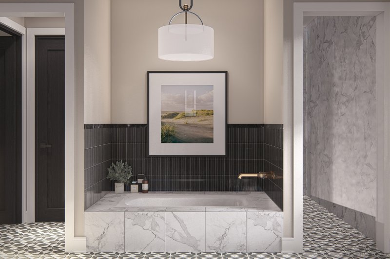 Dream House Plan - Interior - Master Bathroom 1 for Barndominium House Plan #455-512 - 3 bed, 2.5 bath