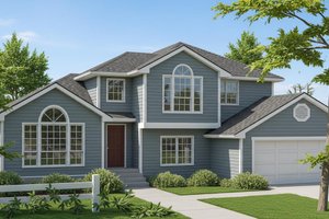 Dream House Plan - Traditional Exterior - Front Elevation Plan #100-201