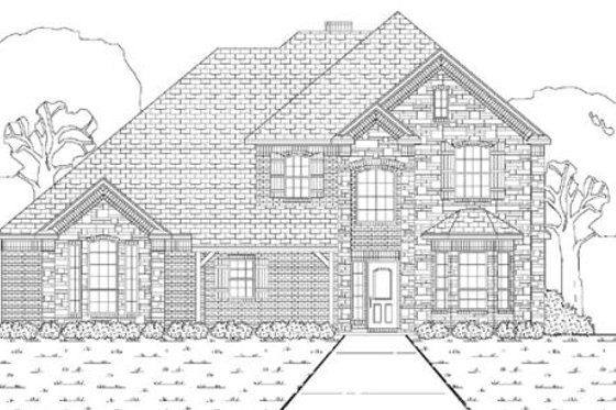 Exterior - Other Elevation for European House Plan #84-340 - 4 bed, 3 bath