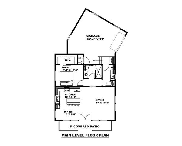 Architectural House Design - Farmhouse Floor Plan - Main Floor Plan #117-910