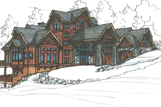 Exterior - Outdoor Living for Craftsman House Plan #921-30 - 4 bed, 5.5 bath