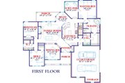 European Style House Plan - 5 Beds 3 Baths 3257 Sq/Ft Plan #63-127 
