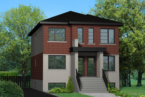 Contemporary Exterior - Front Elevation Plan #25-4553