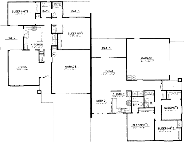 Modern Floor Plan - Main Floor Plan #303-135