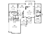 European Style House Plan - 3 Beds 2 Baths 2273 Sq/Ft Plan #329-243 
