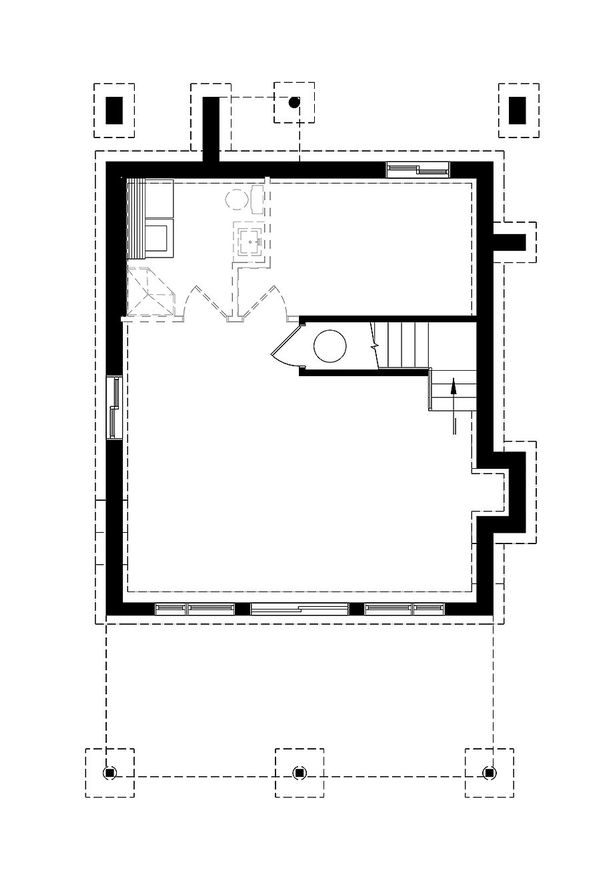 Home Plan - Unfinished Basement w/ Laundry